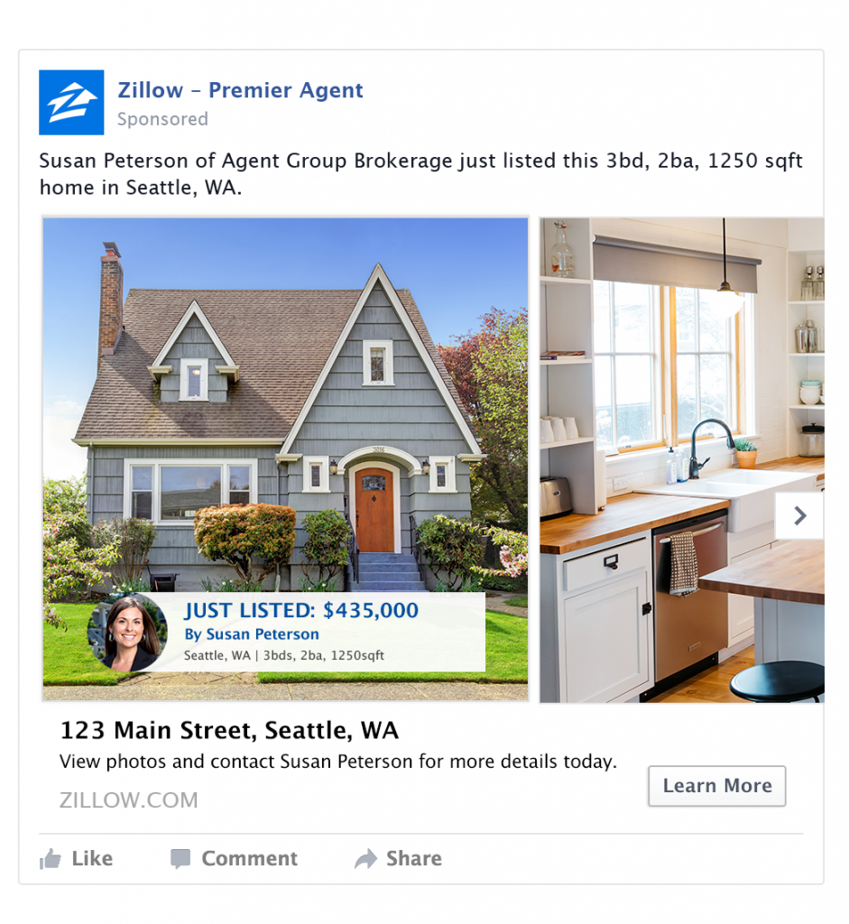 real estate Facebook ads