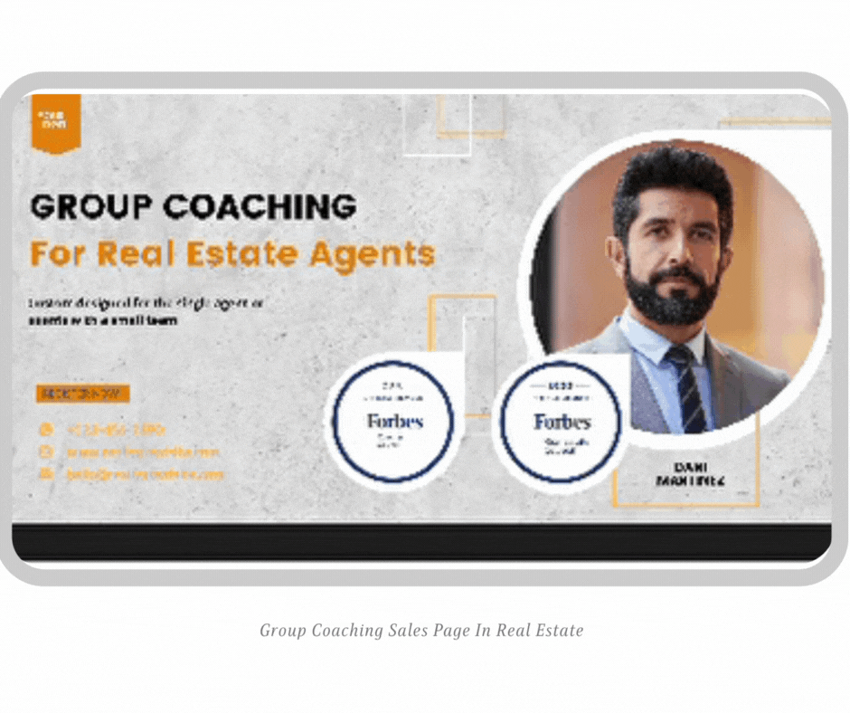 Group Coaching Sales Page In Real Estate | EOwn Blog