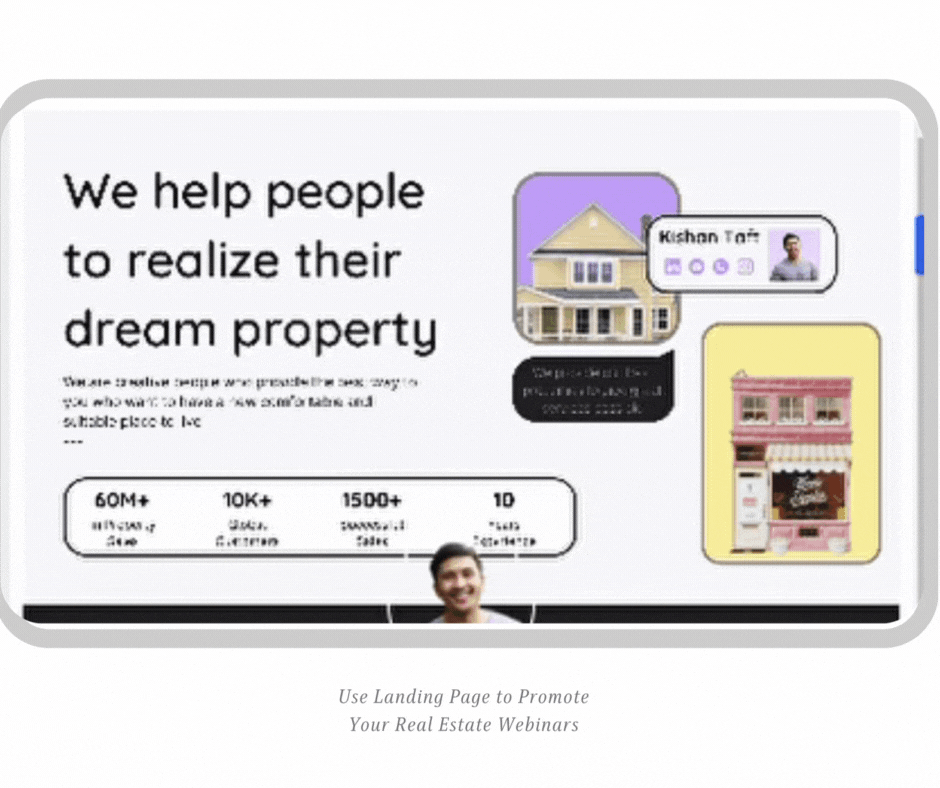 Storytelling Landipage: We help people to realize their dream property
