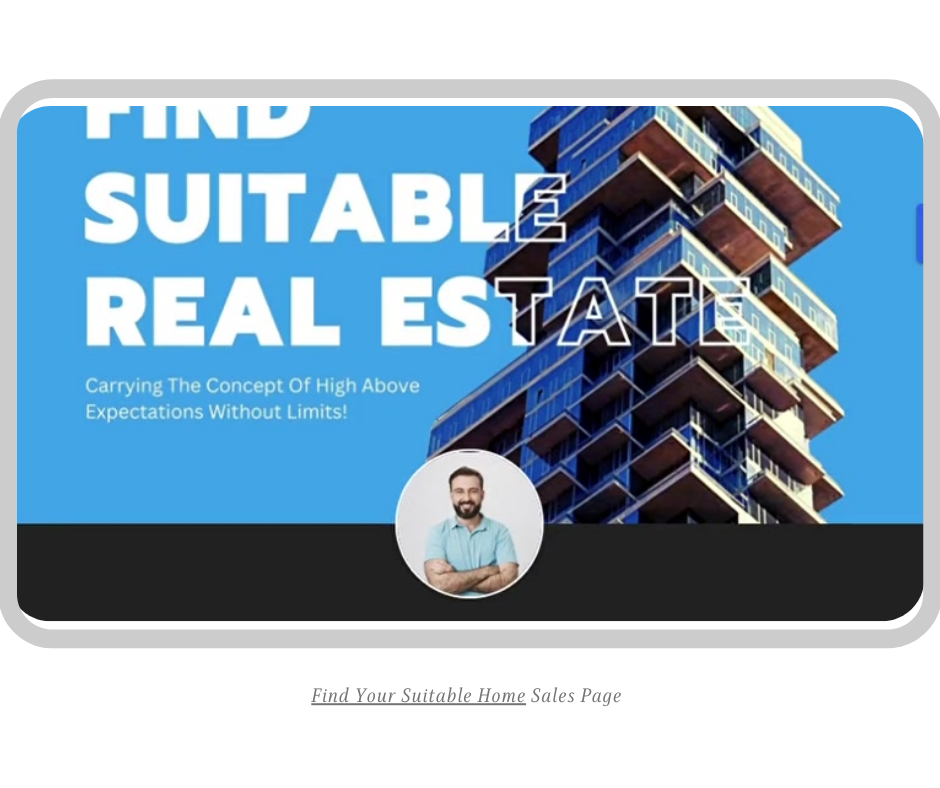 free Real estate sales page