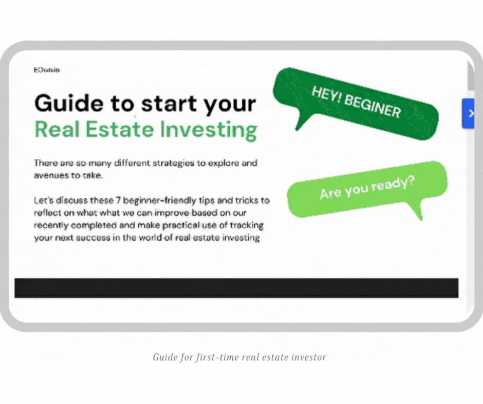Guide for first-time real estate investor - EOwn.io