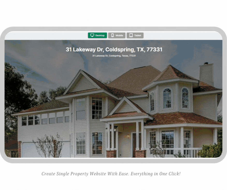 Best Informative Single Property Website Example | EOwn Blog
