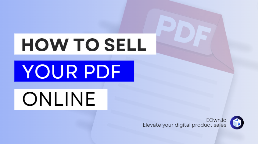 how to sell pdfs online