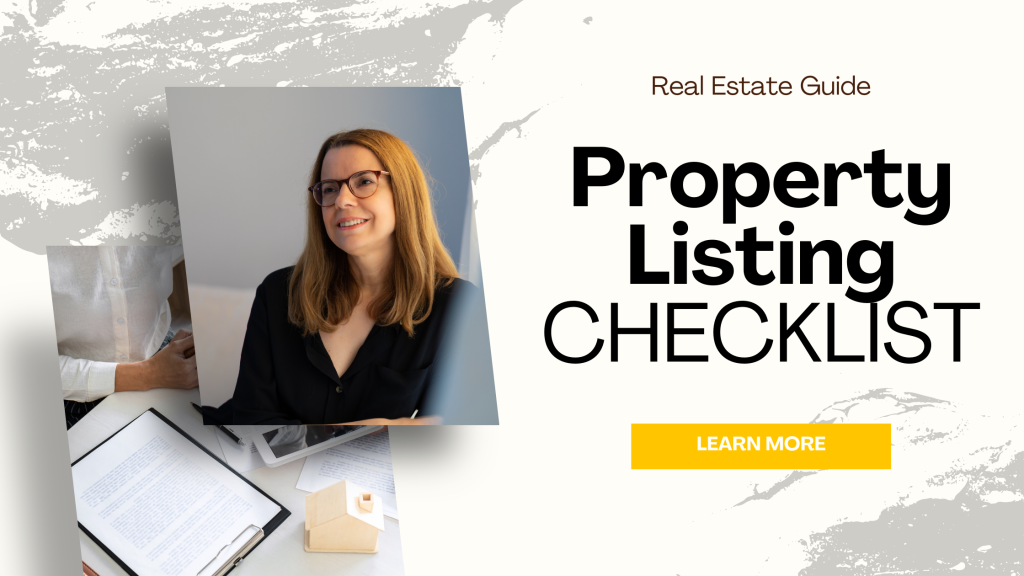 Real estate listing checklist